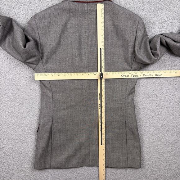 SuitSupply Blazer Mens 34R Gray Drago Vantage Jacket Wool Houndstooth Sport Coat - Picture 6 of 11